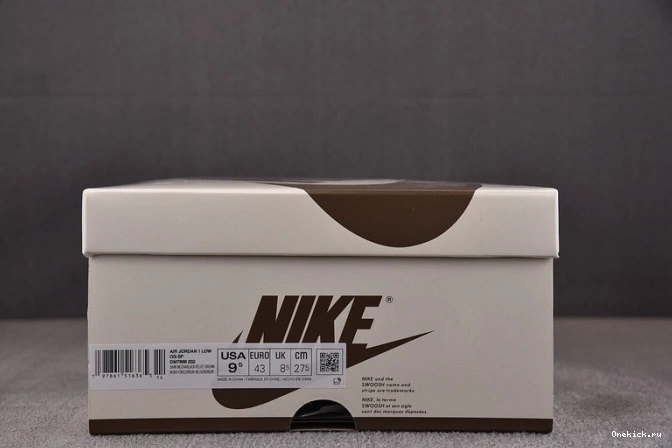One Kick DM7866-202 Velvet OG Scott Travis Jordan 1 Air Low x Brown 0727